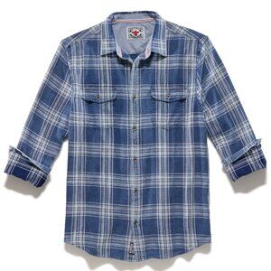 Flag & Anthem Stockbridge Vintage Washed Shirt – Navy/Grey